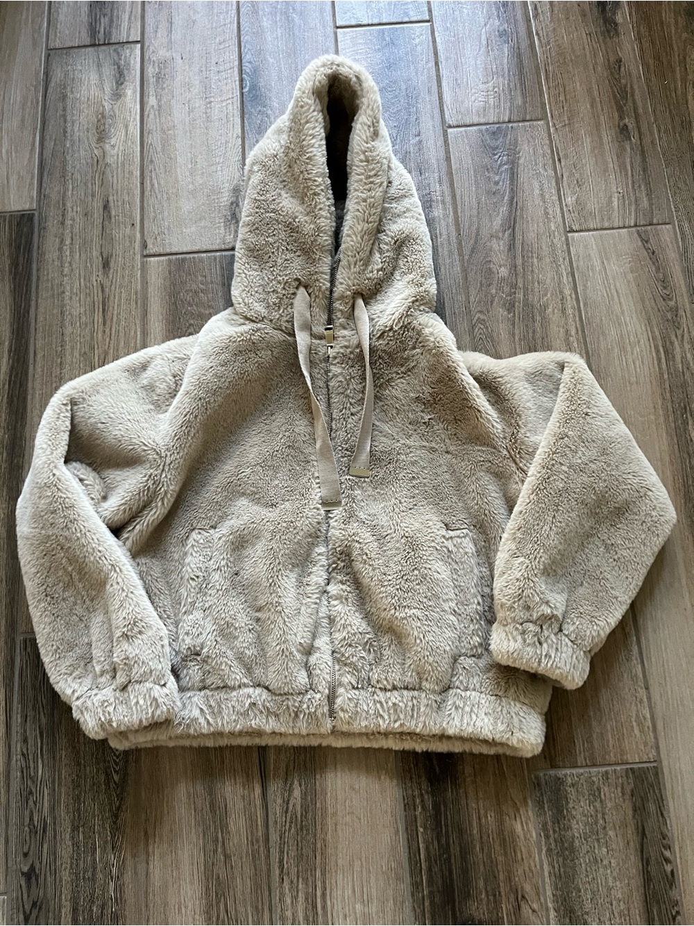 Philosophy Faux Fur Hooded Jacket EUC